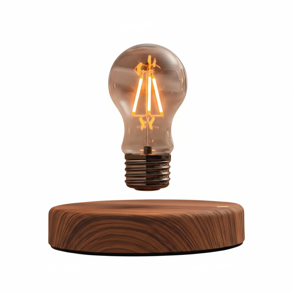 Lampe à lévitation magnétique créative en verre flottant