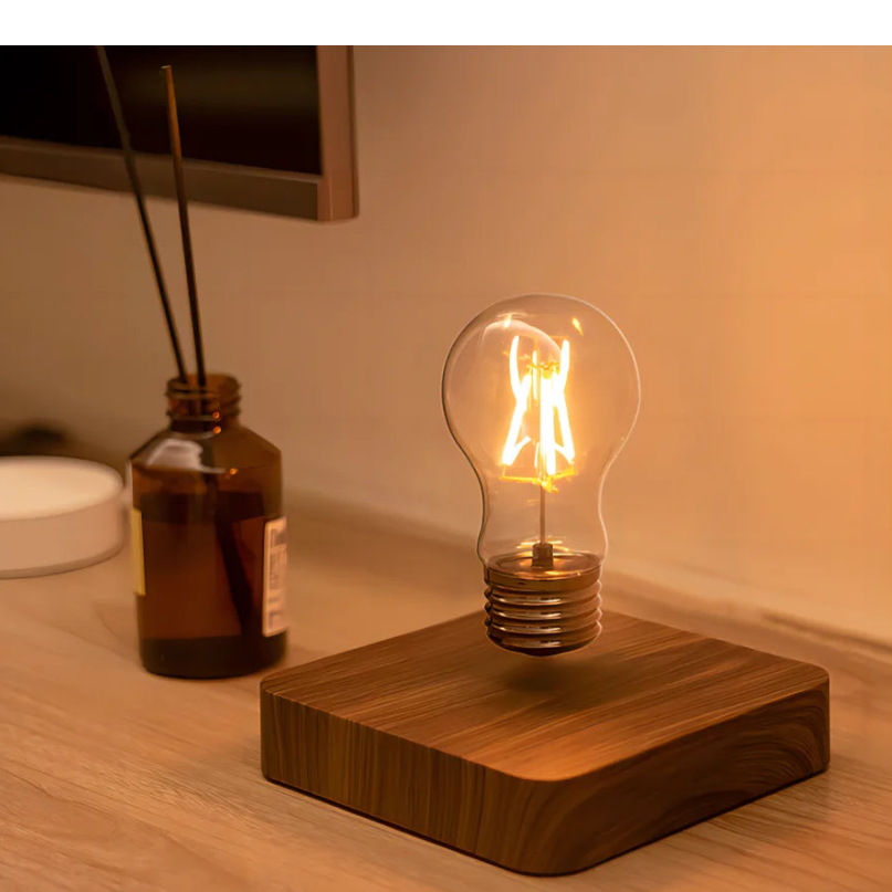 Lampe à lévitation magnétique créative en verre flottant